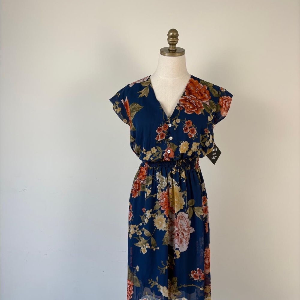 Floral Blue Dress